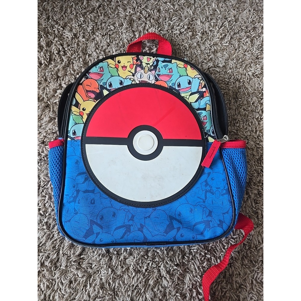 Bioworld Gen 1 POKÉMON Kids Mini Backpack (Pikachu Meowth Charmander Squirtle)